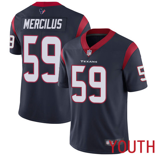 Houston Texans Limited Navy Blue Youth Whitney Mercilus Home Jersey NFL Football #59 Vapor Untouchable
